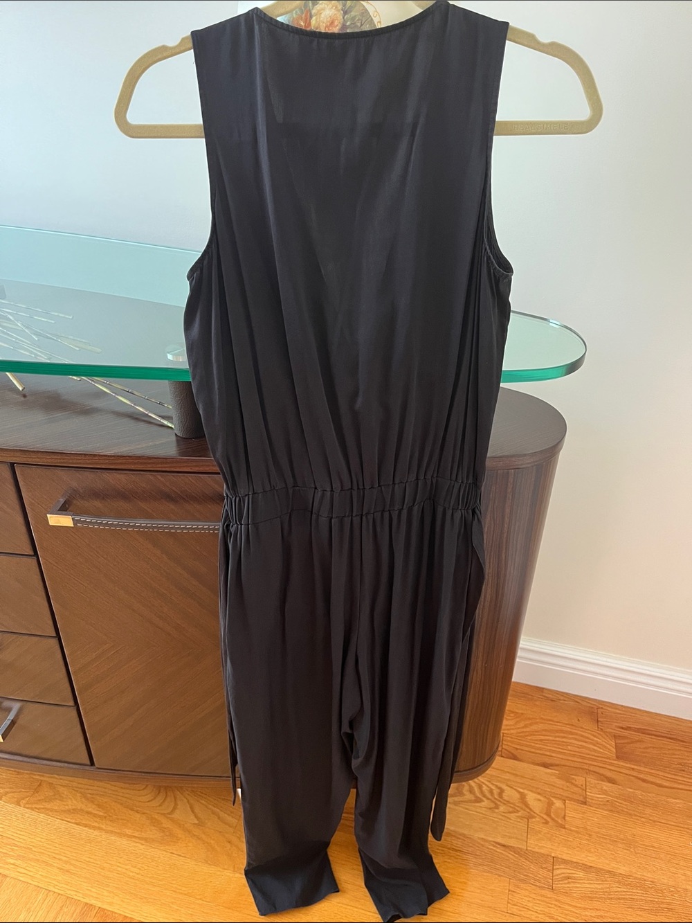 Ramy Brook Black Sleeveless Wrap-Front Jumpsuit - Picture 7 of 8
